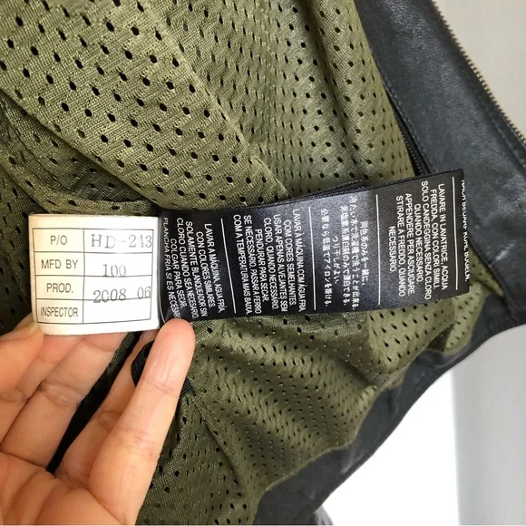 Women’s Harley Davison Gunuine Leather Motorcycle Jacket Size Large Embroidered - Picture 8 of 10